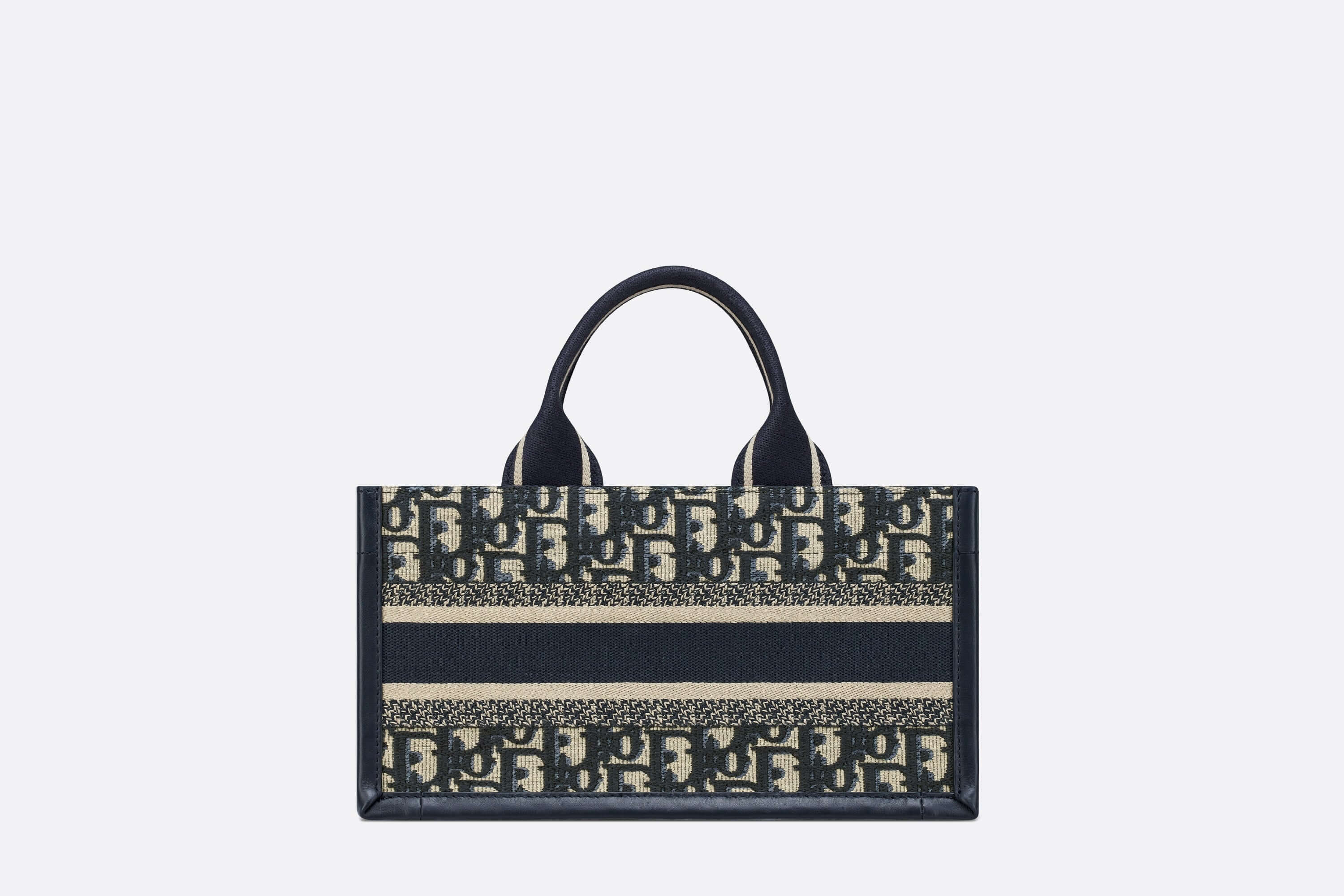 Dior Book Tote Leather Canvas Tote Bag