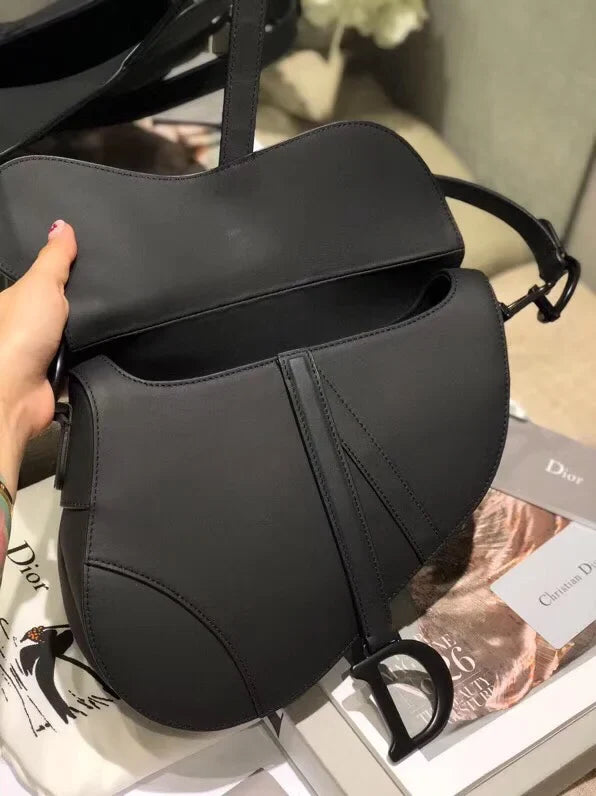 Dior Black Saddle Bag