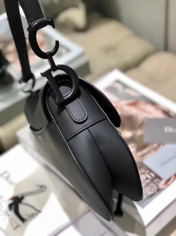 Dior Black Saddle Bag