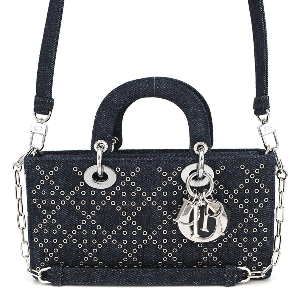 Dior Luxury Leather Handbag Navy