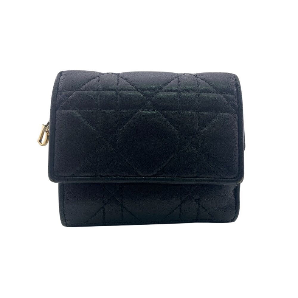 Dior Compact Wallet Lady Trifold Handbag