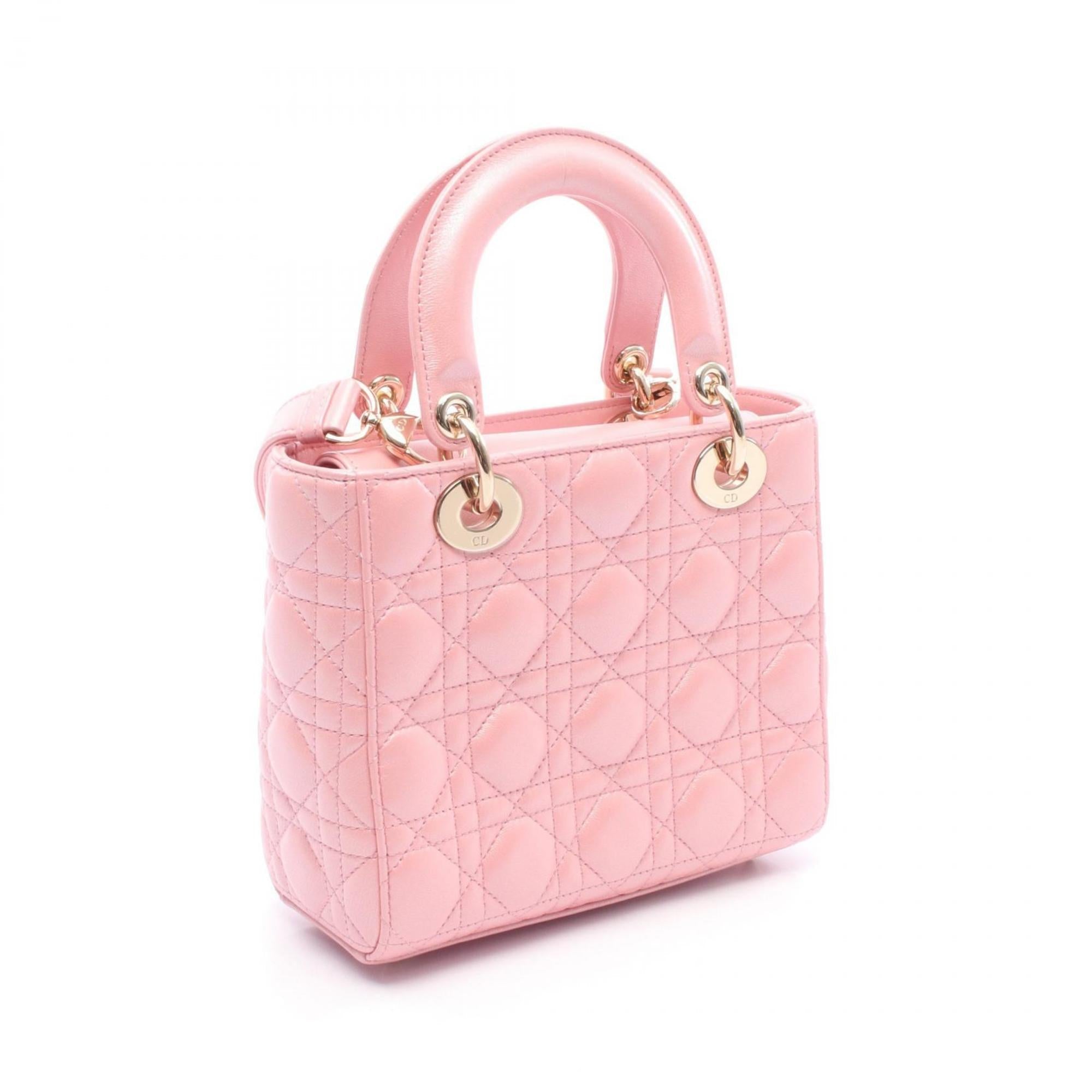 Christian Dior Pink Leather Handbag Style 4