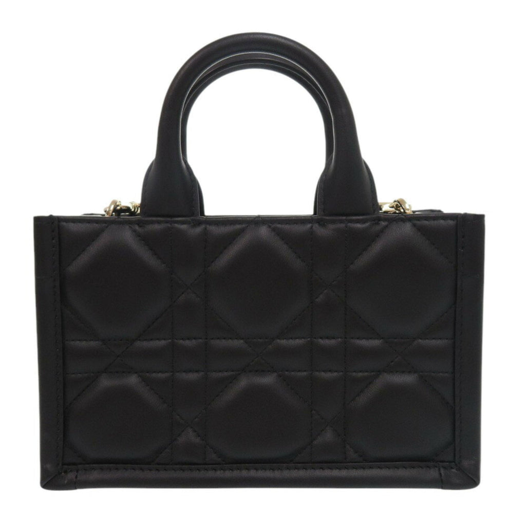 Christian Dior Black Leather Handbag Shoulder Bag Style 3