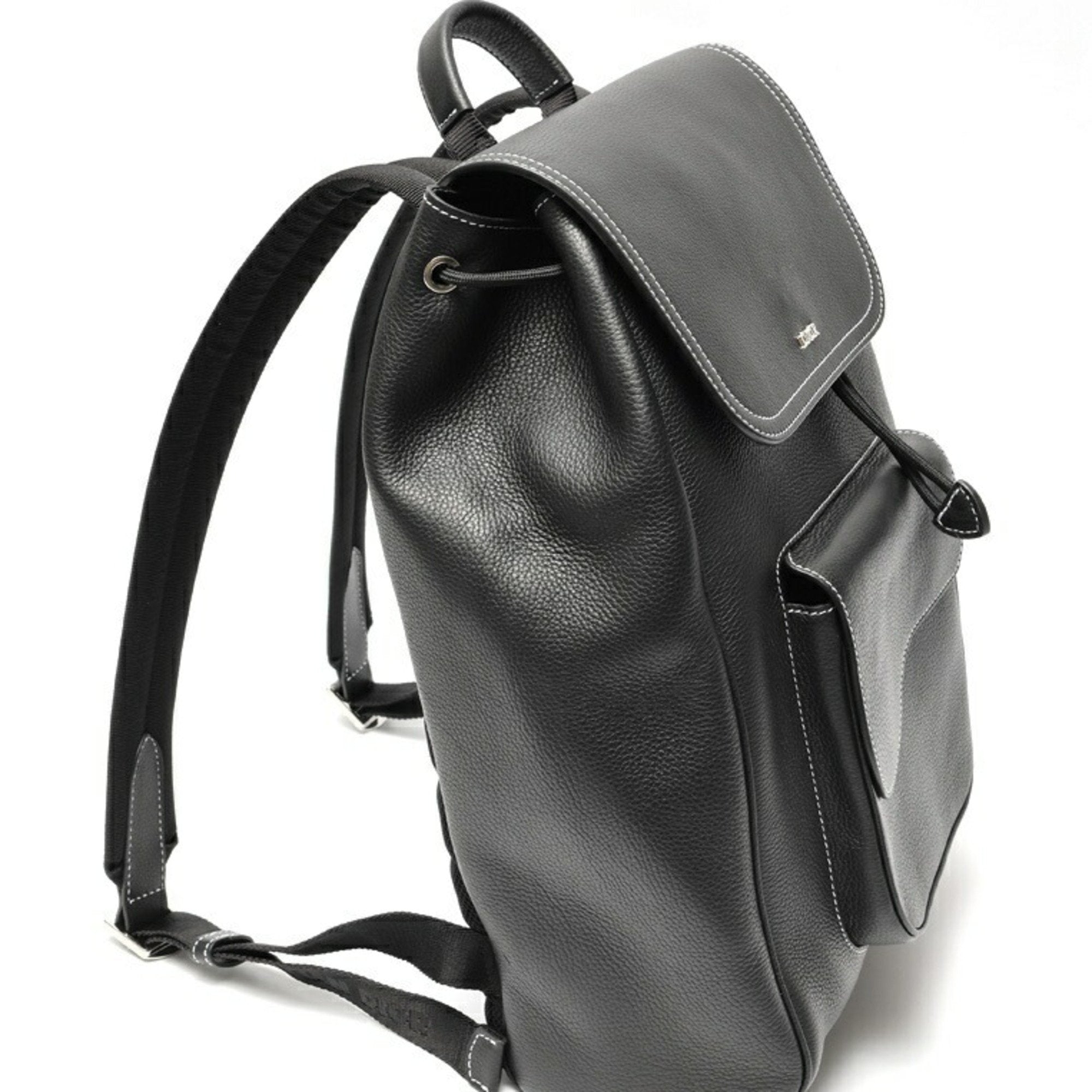 Christian Dior Black Leather Backpack