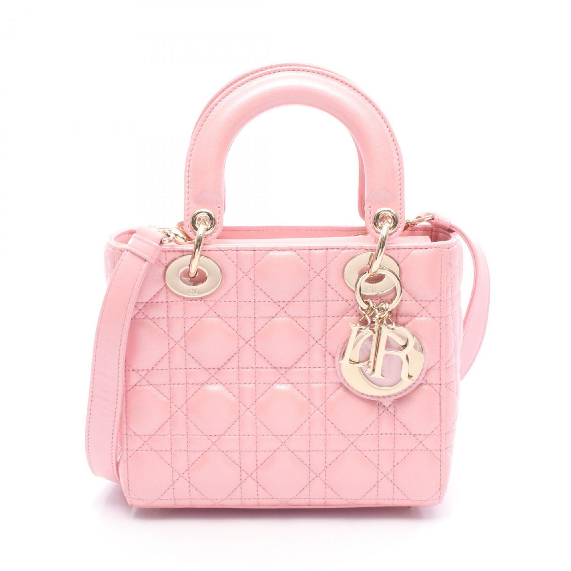 Christian Dior Pink Leather Handbag Style 4