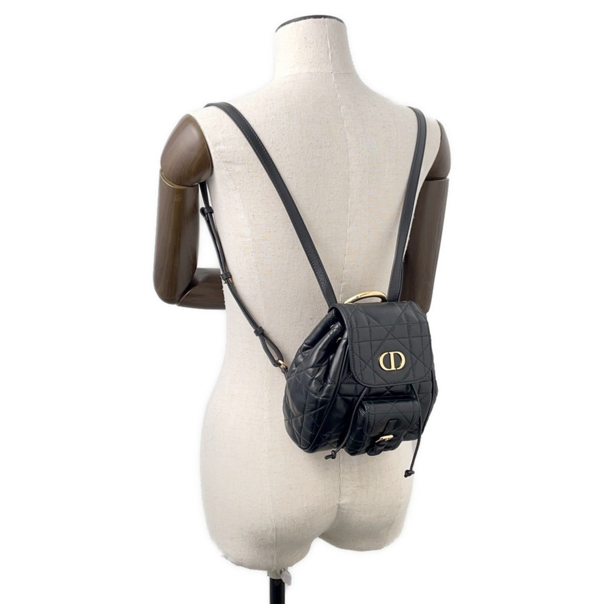 Christian Dior Black Leather Backpack Leather