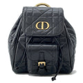 Christian Dior Black Leather Backpack Leather