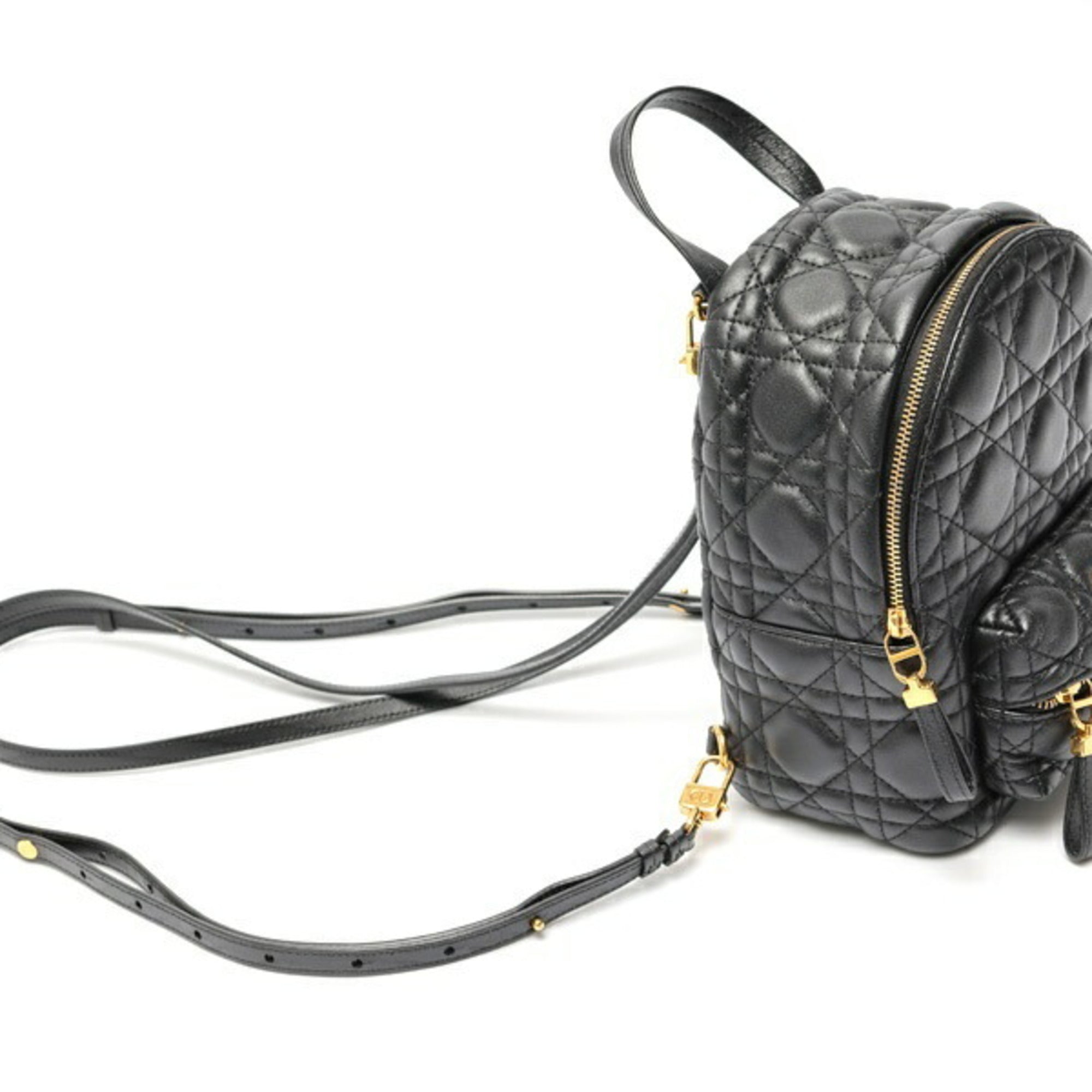 Christian Dior Black Leather Backpack Style 5
