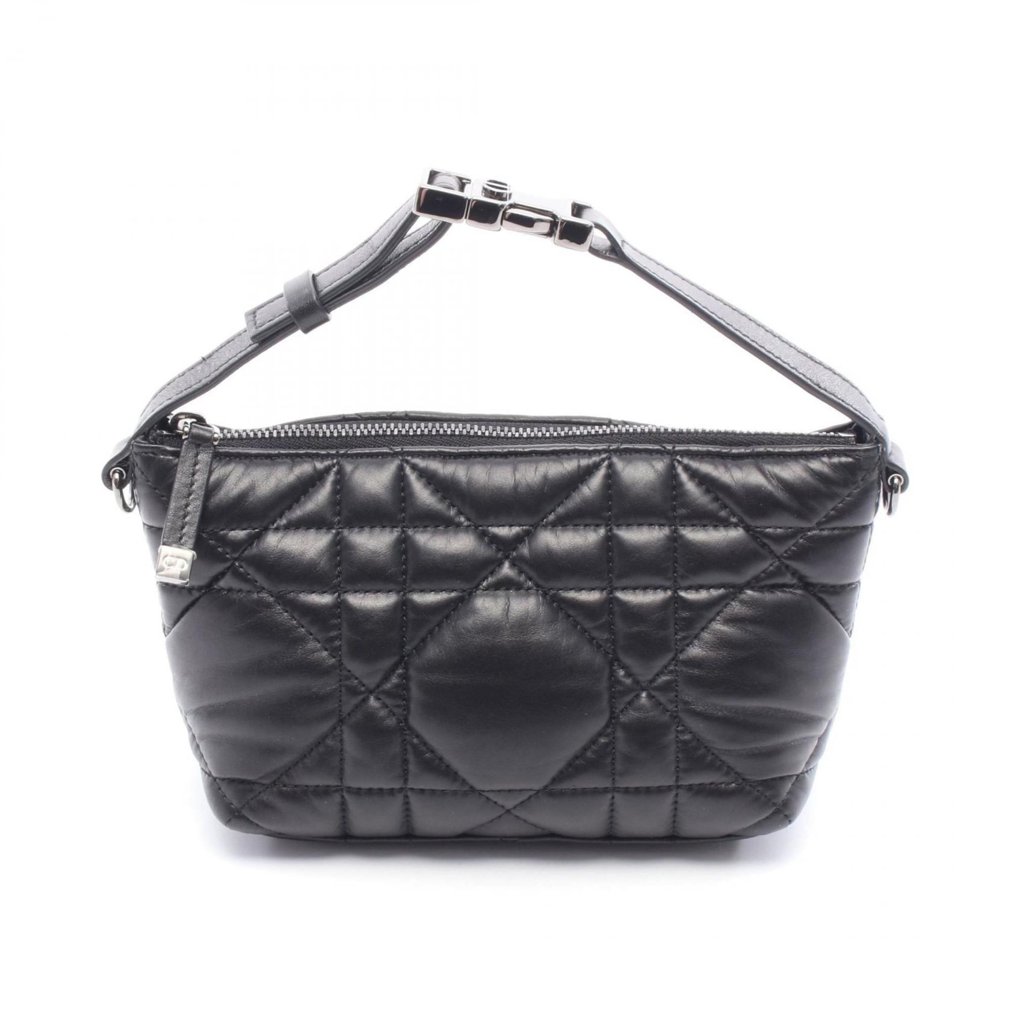Christian Dior Black Leather Handbag Style 12