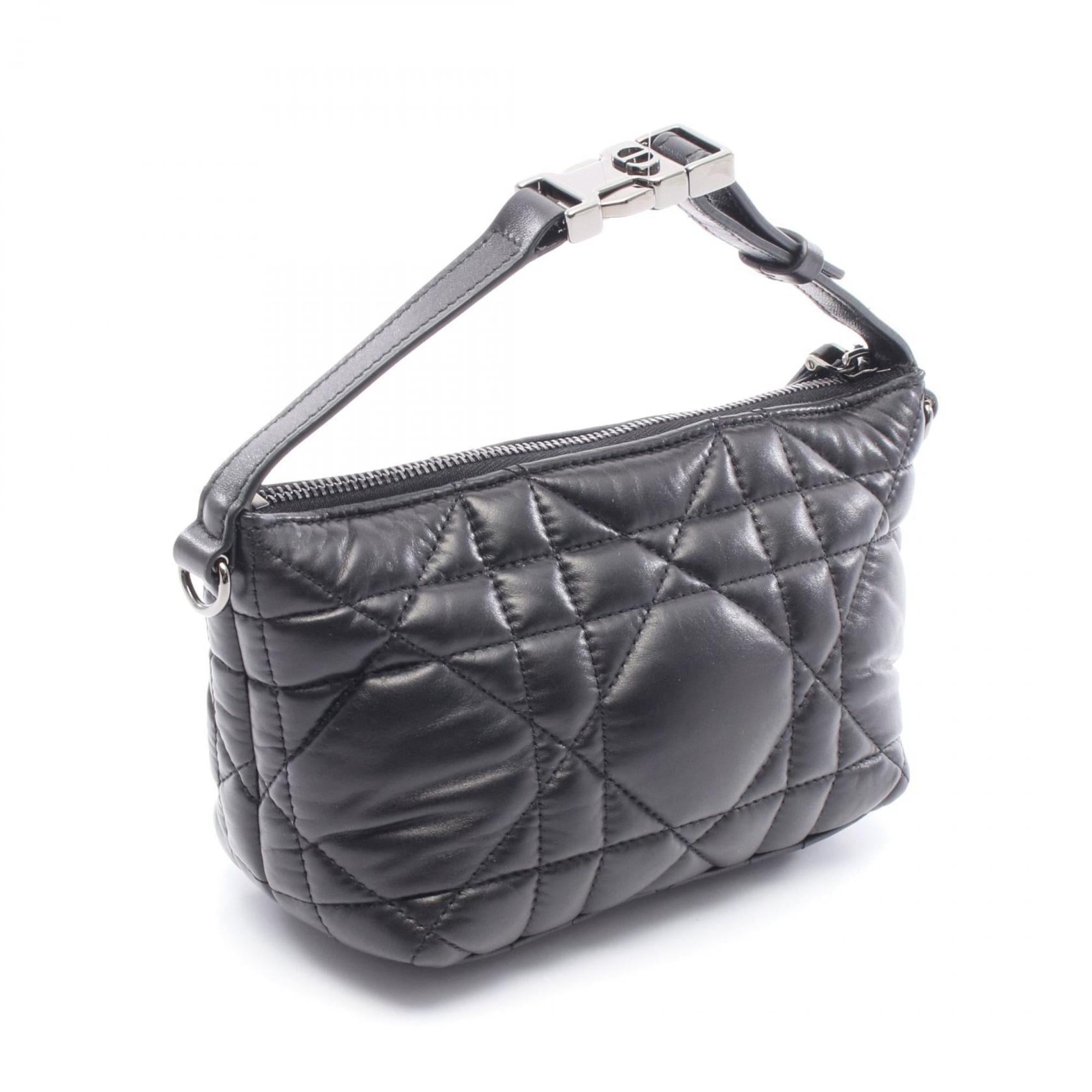 Christian Dior Black Leather Handbag Style 12