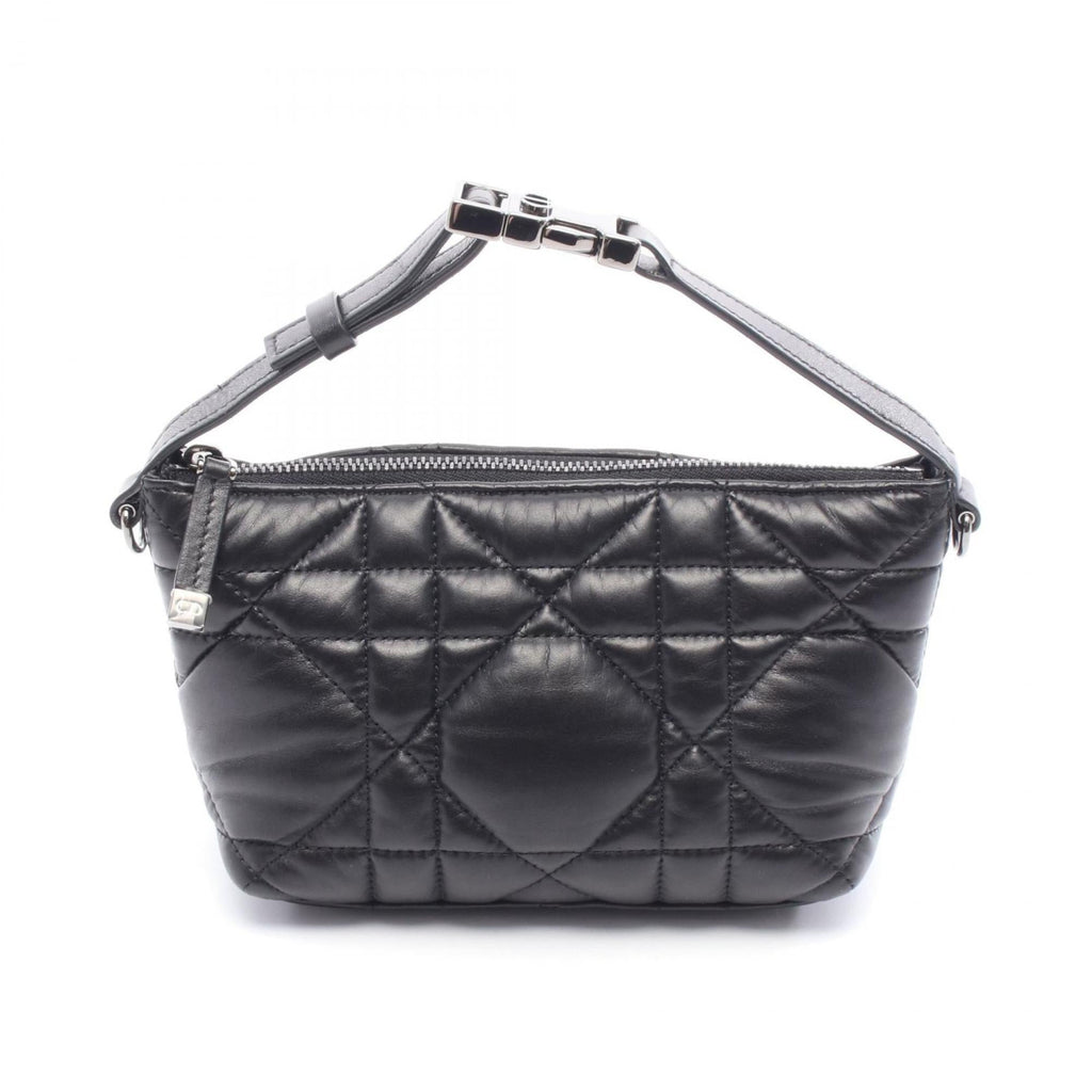 Christian Dior Black Leather Handbag Style 12
