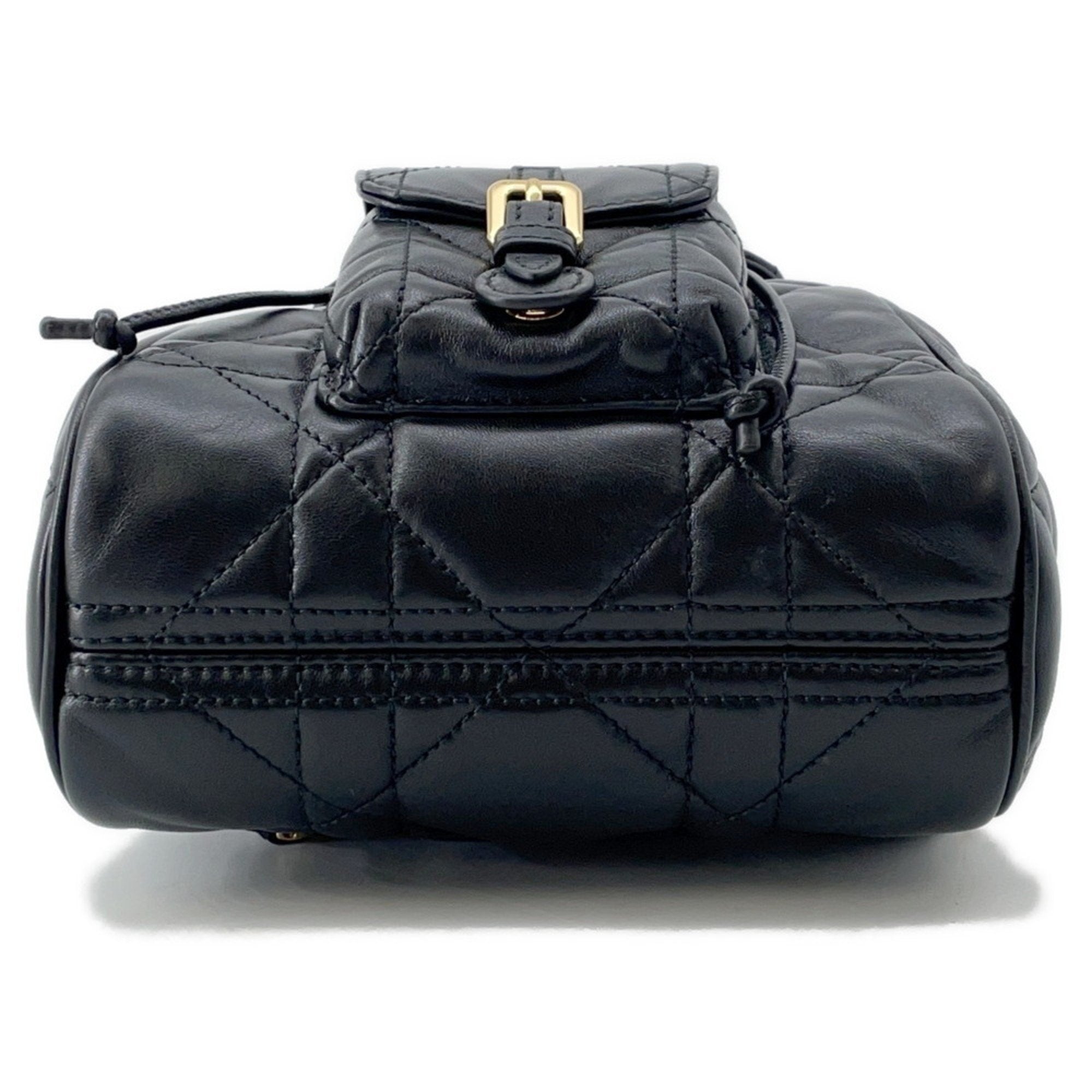 Christian Dior Black Leather Backpack Leather