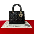 Dior Handbag lambskin black Lady Dior
