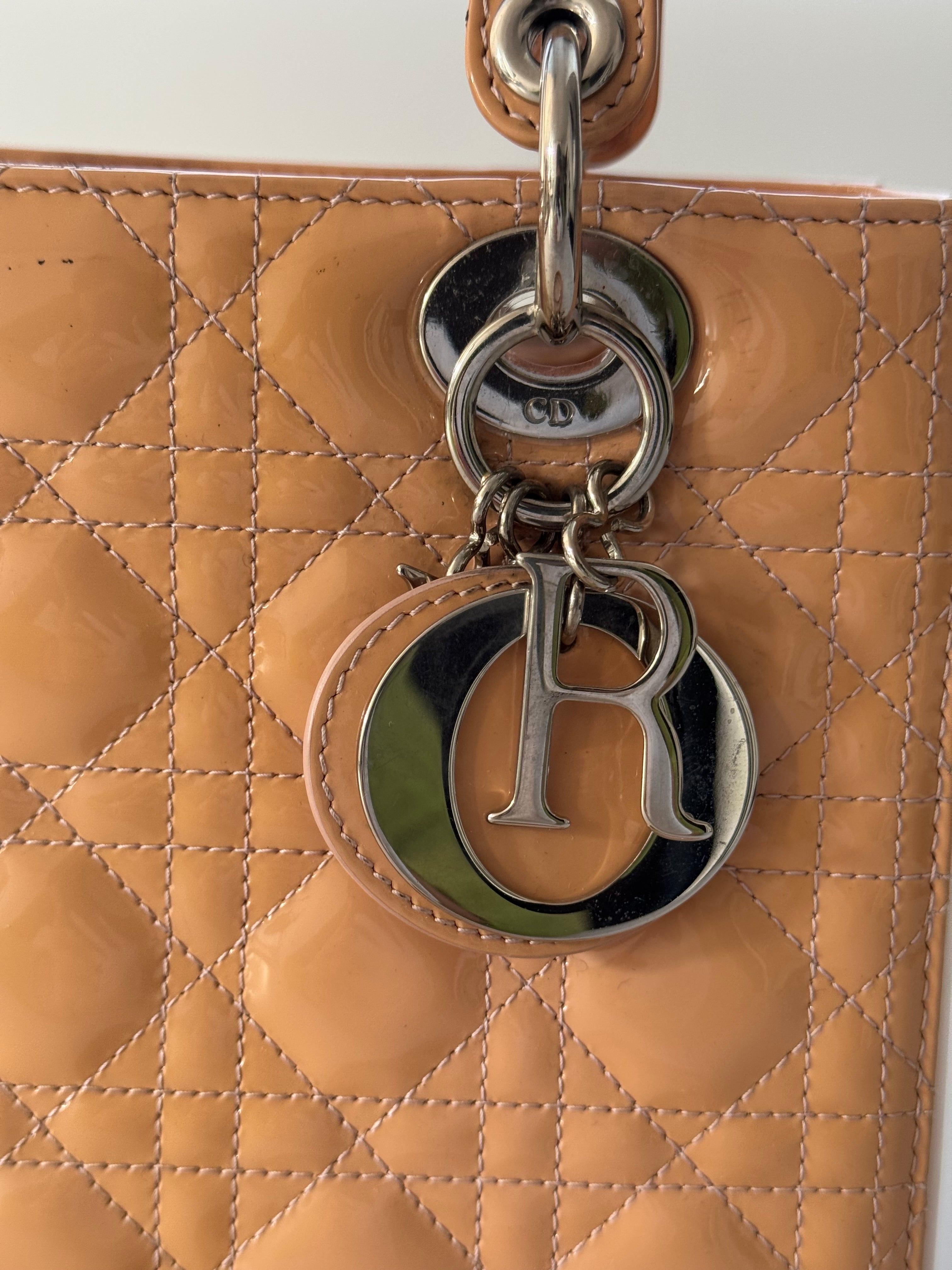 Christian Dior Lady Dior Bag Medium Light Beige