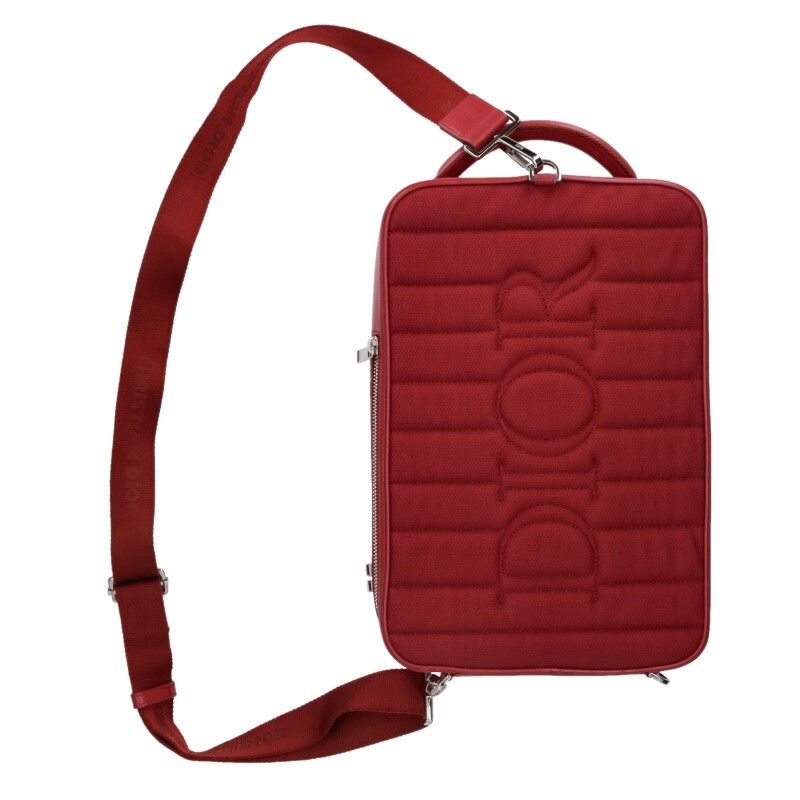 Dior World Tour Oblique All Over Leather Handbag