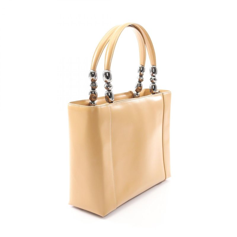 Christian Dior Handbag Maris Pearl Beige Leather Tote