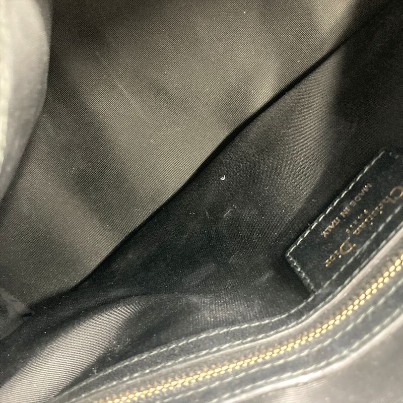 Dior Handbag Leather Black Gold Hardware Cannage