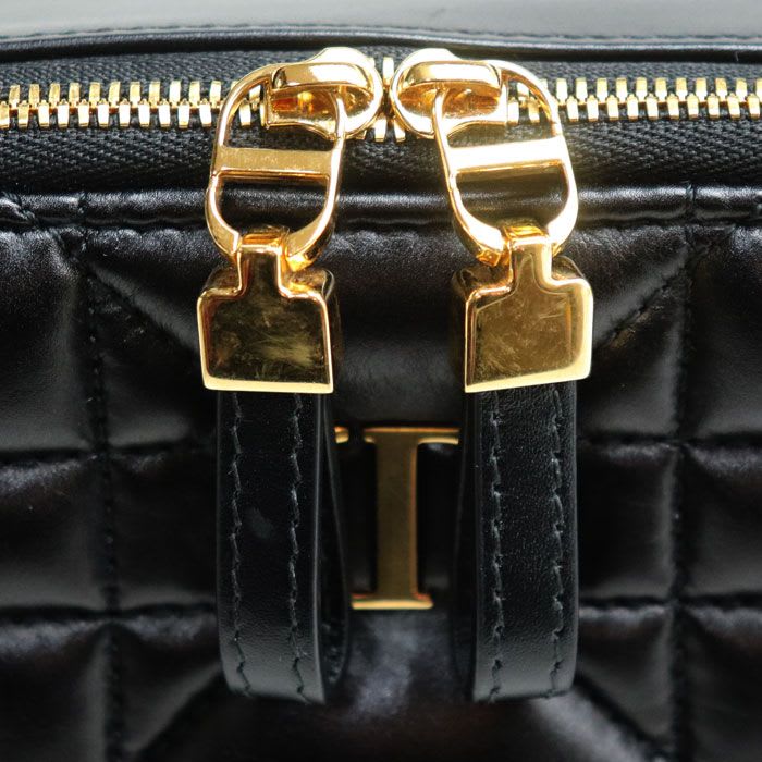 Dior Macrocanage Caro Box Bag 2-Way Shoulder Black S5140 Ungx M900