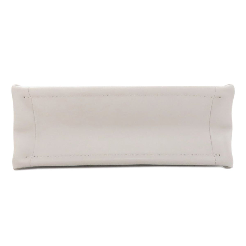 Dior Book Tote Mini Macro Cannage 2-Way Handbag White Gray