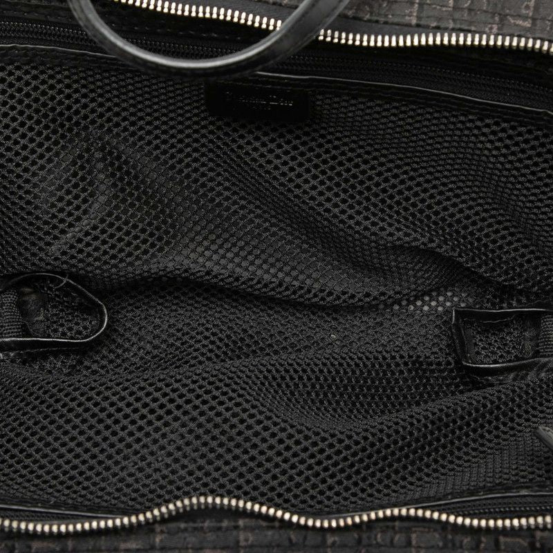Dior Trotter Mini Handbag Cosmetic Pouch Black Canvas Leather