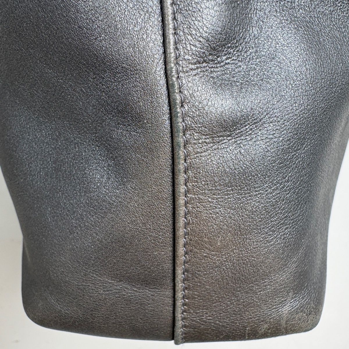 Dior Maris Pearl Handbag Leather Gray