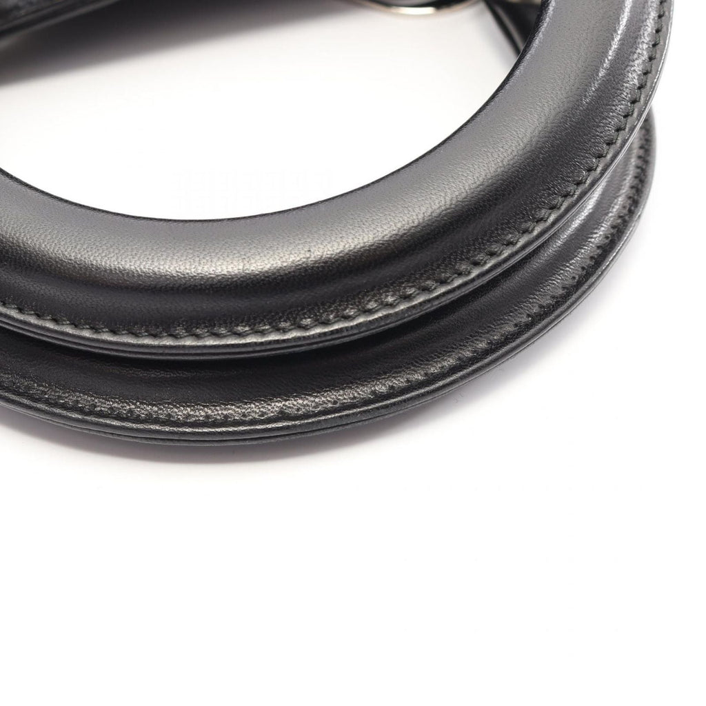 Dior Handbag Granville Cannage 2-Way Black Leather