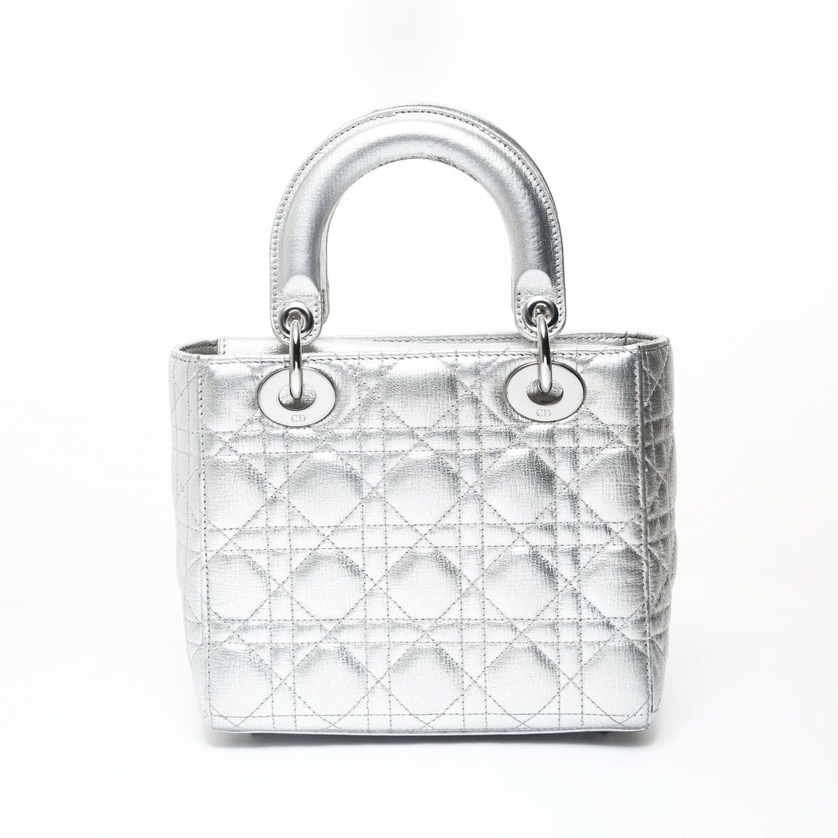 Dior Handbag Lady Cannage Metallic