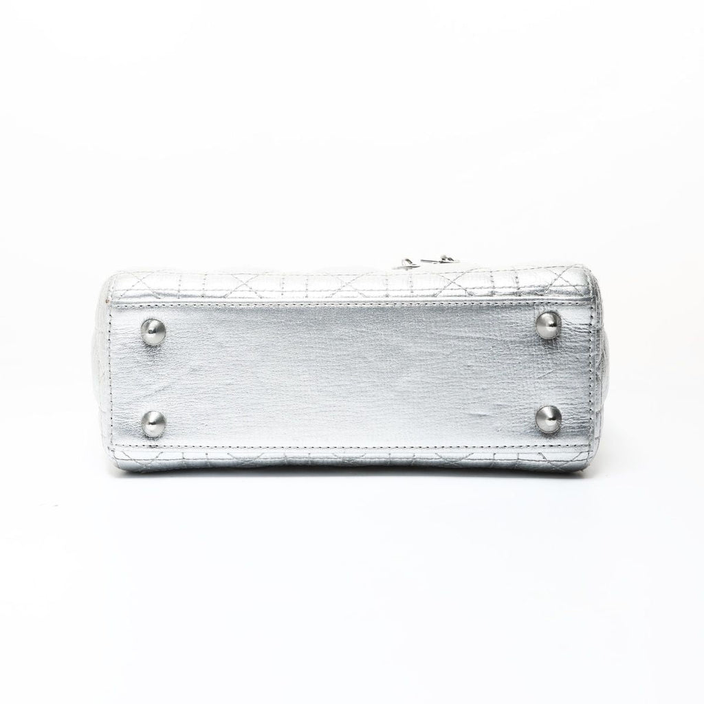 Dior Handbag Lady Cannage Metallic
