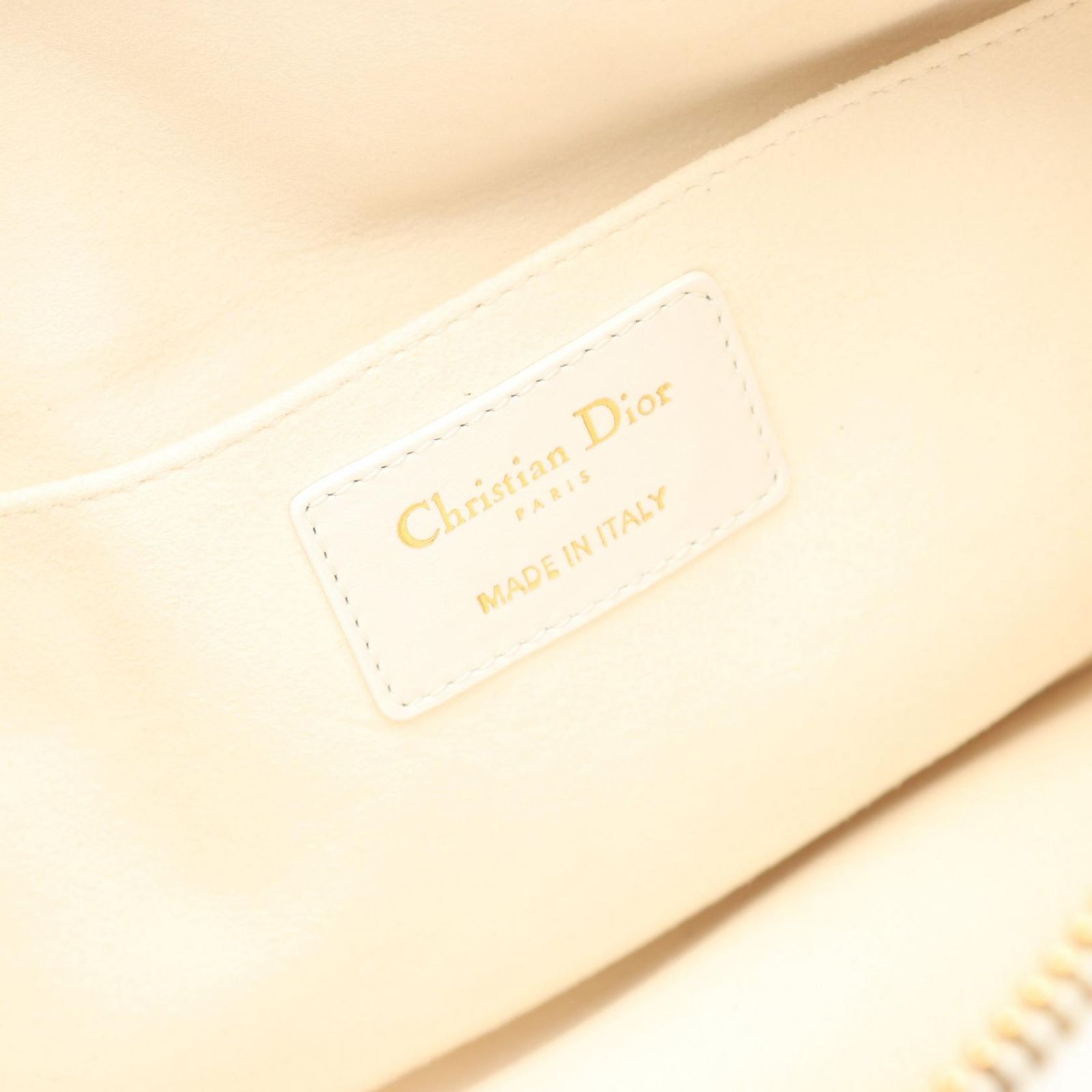 Dior Dio Handbag Vibe Midi Bo Cannage White Leather