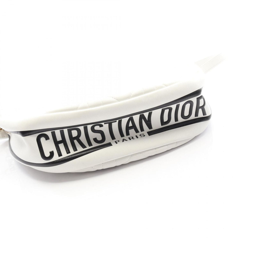 Dior Dio Handbag Vibe Midi Bo Cannage White Leather