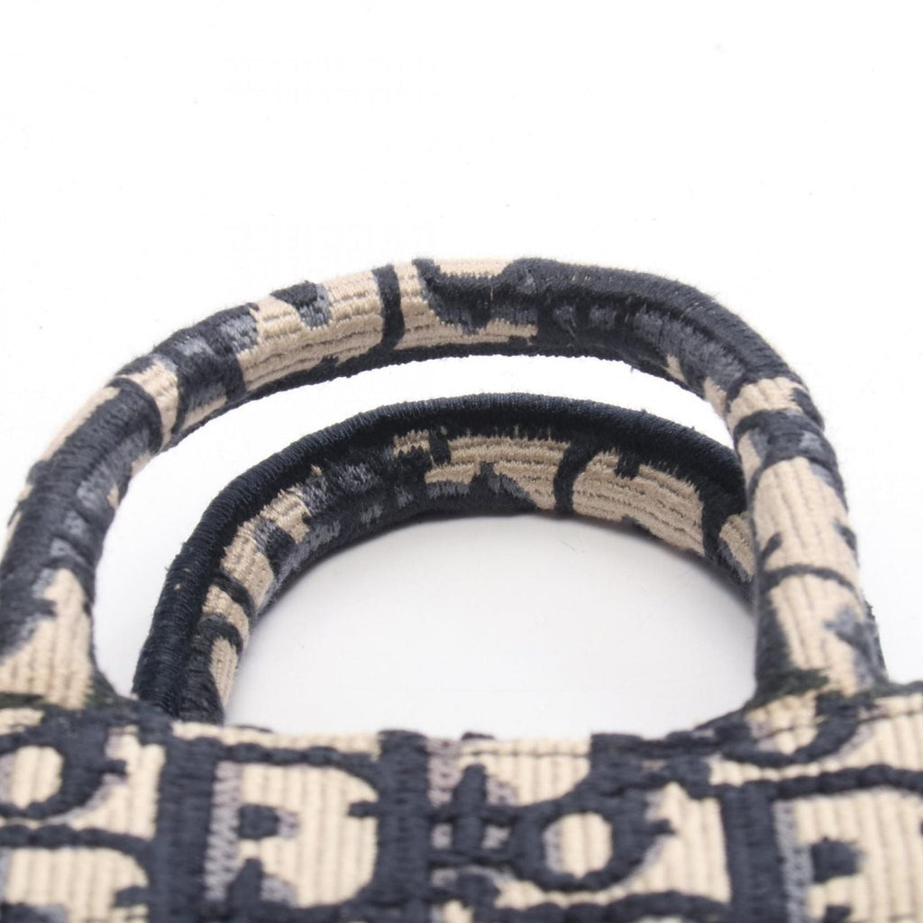 Dior Handbag Book Tote Tikal Mini Phone Oh Breek Navy Canvas Oh Oblique Cook