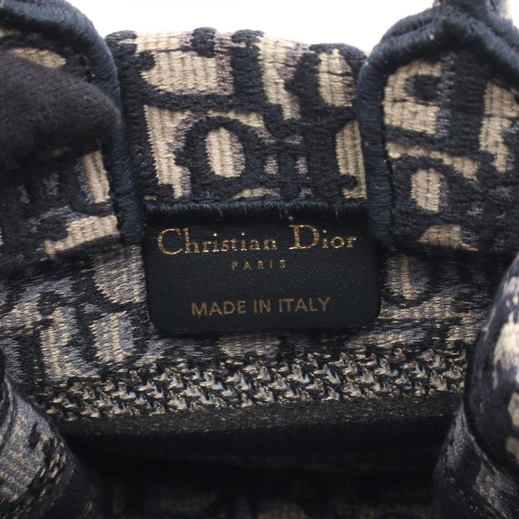 Dior Handbag Book Tote Tikal Mini Phone Oh Breek Navy Canvas Oh Oblique Cook