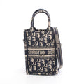 Dior Handbag Book Tote Tikal Mini Phone Oh Breek Navy Canvas Oh Oblique Cook