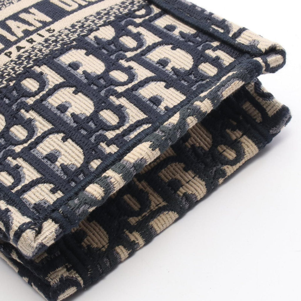 Dior Handbag Book Tote Tikal Mini Phone Oh Breek Navy Canvas Oh Oblique Cook