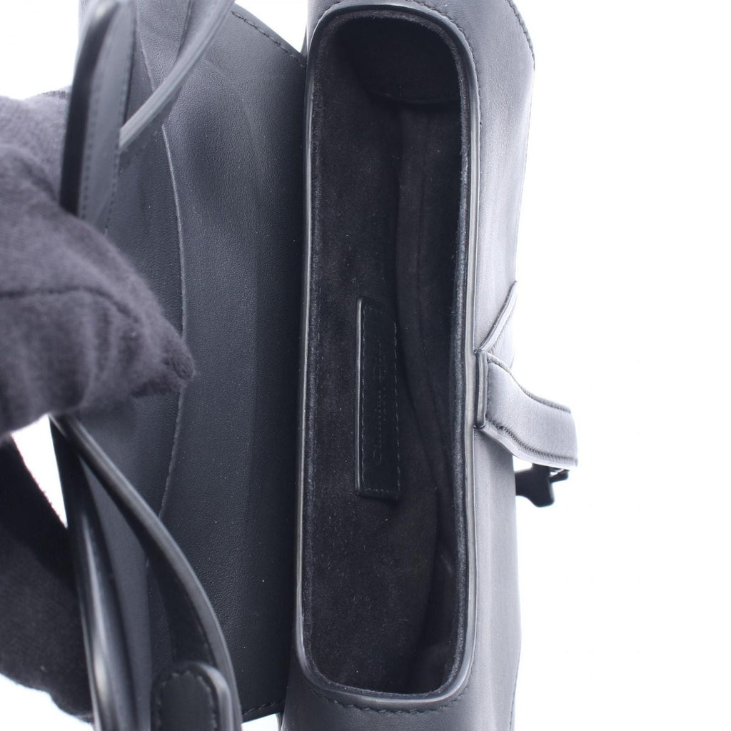Dior Handbag Saddle Mini Black Leather Bag