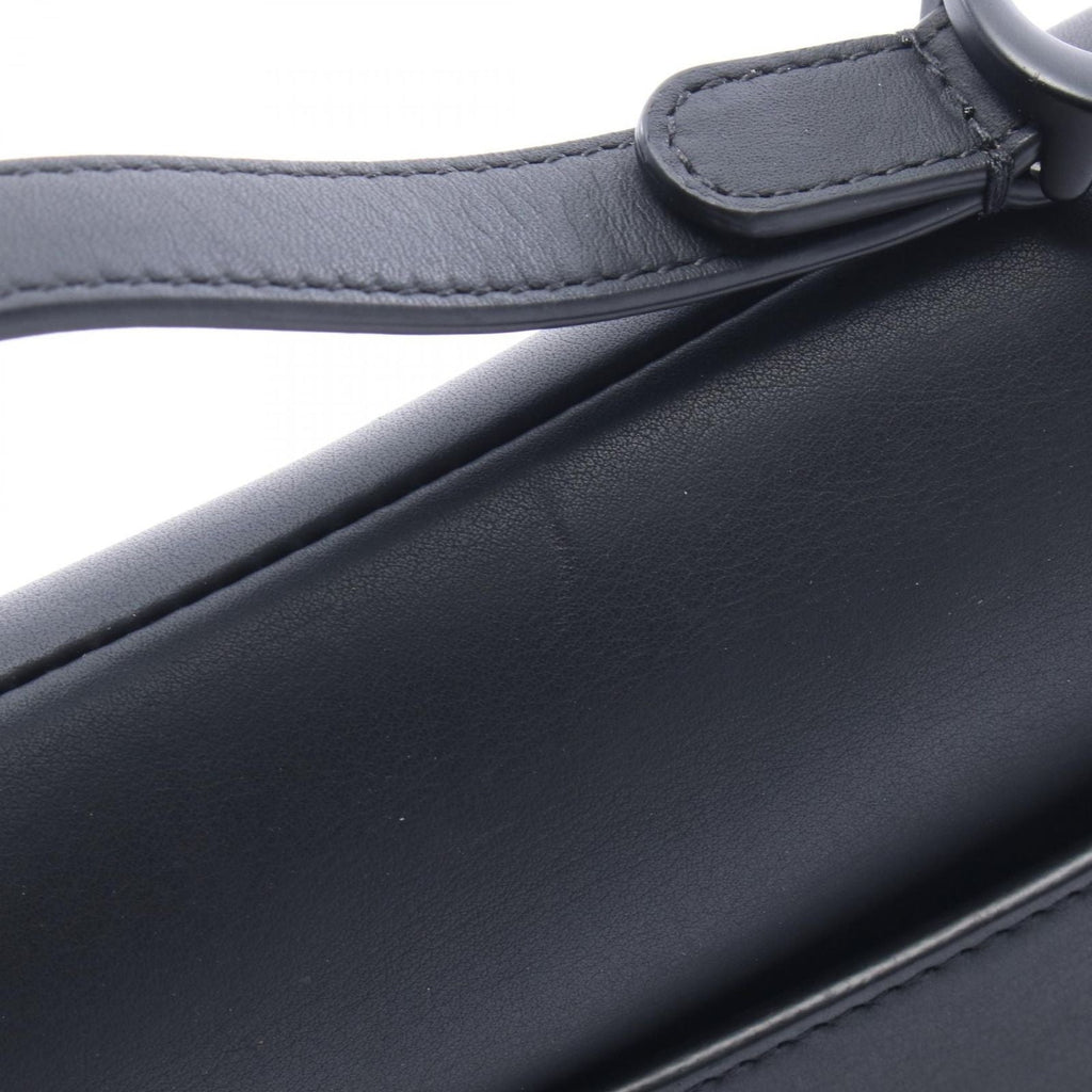Dior Handbag Saddle Mini Black Leather Bag