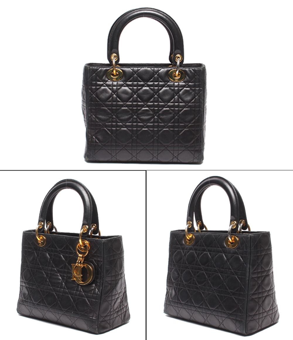 Dior 2-Way Shoulder Bag Dio Cannage LadyChristian