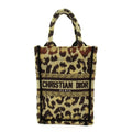 Dior Book Tote Mini Phone Canvas Handbag Leopard