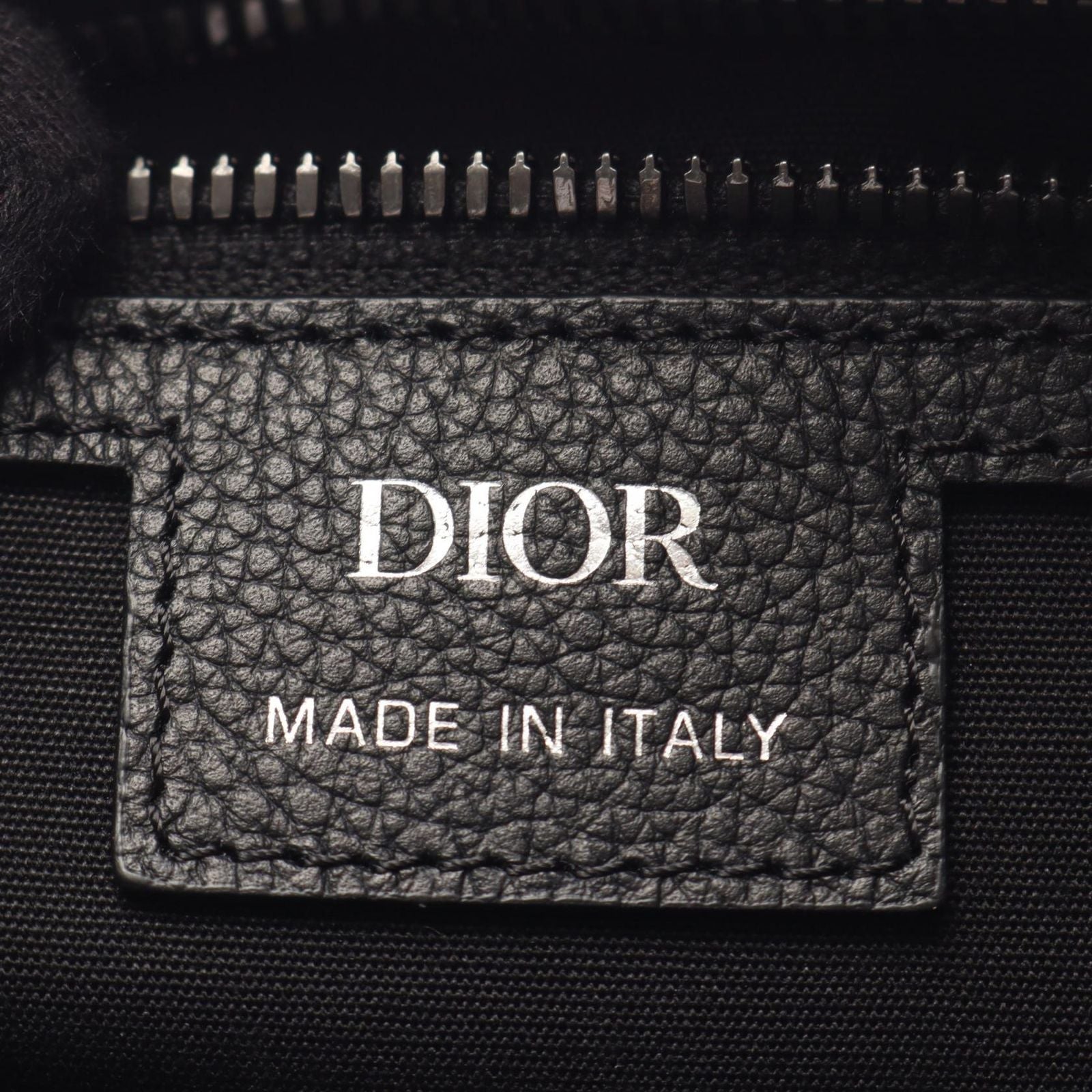 Dior Handbag Weekender 25 2-Way Black Canvas Leather