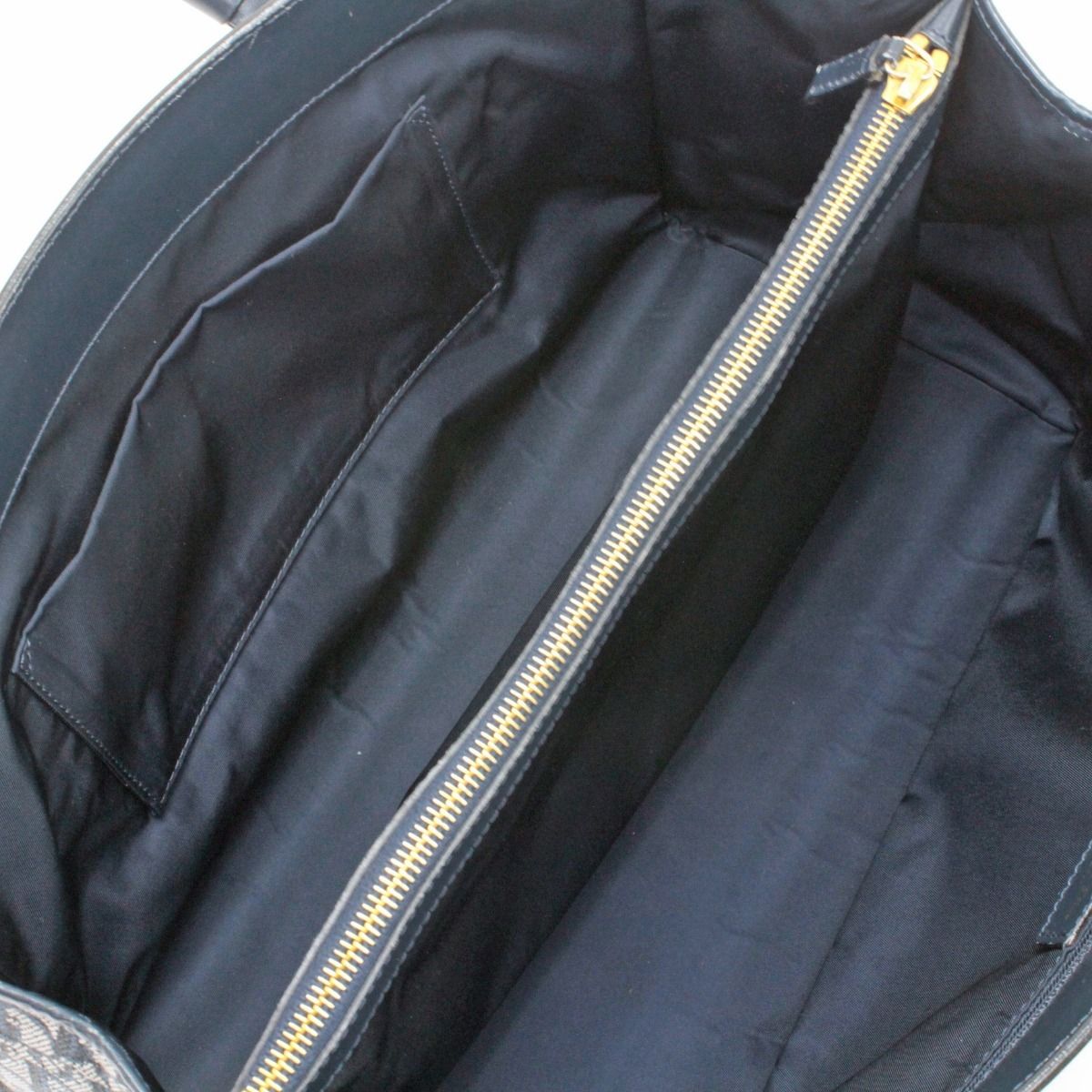 Dior Handbag Trotter Canvas Leather Vintage BO B Navy