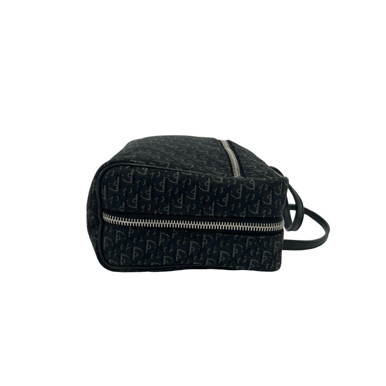 Dior Trotter Canvas Leather Mini Boston Bag Black