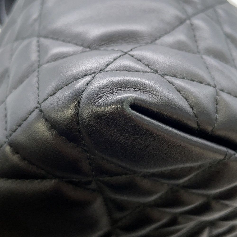 Dior Handbag Macro Cannage Toujour Leather Black