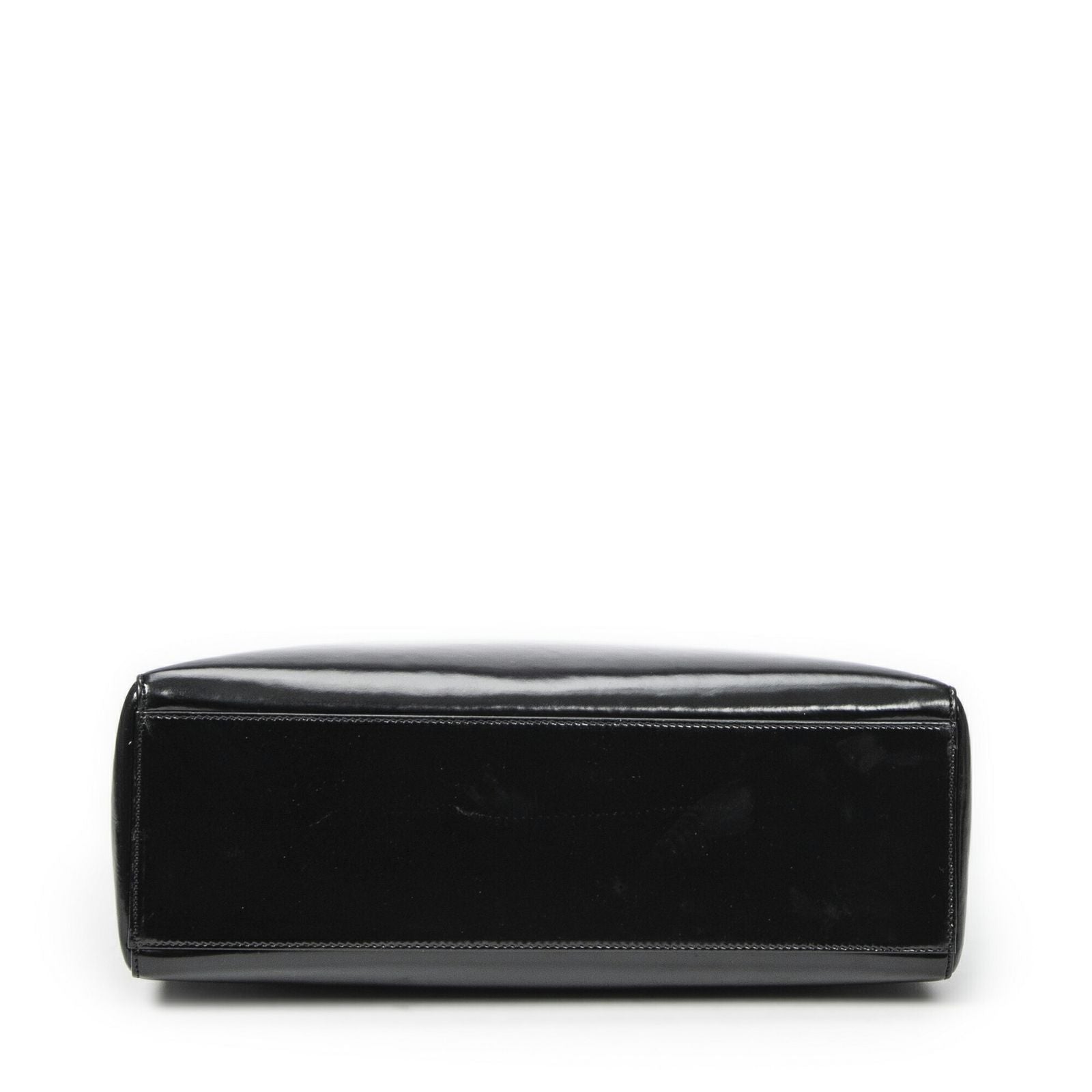 Dior Lady Dior Zip Black Smooth Leather Handbag