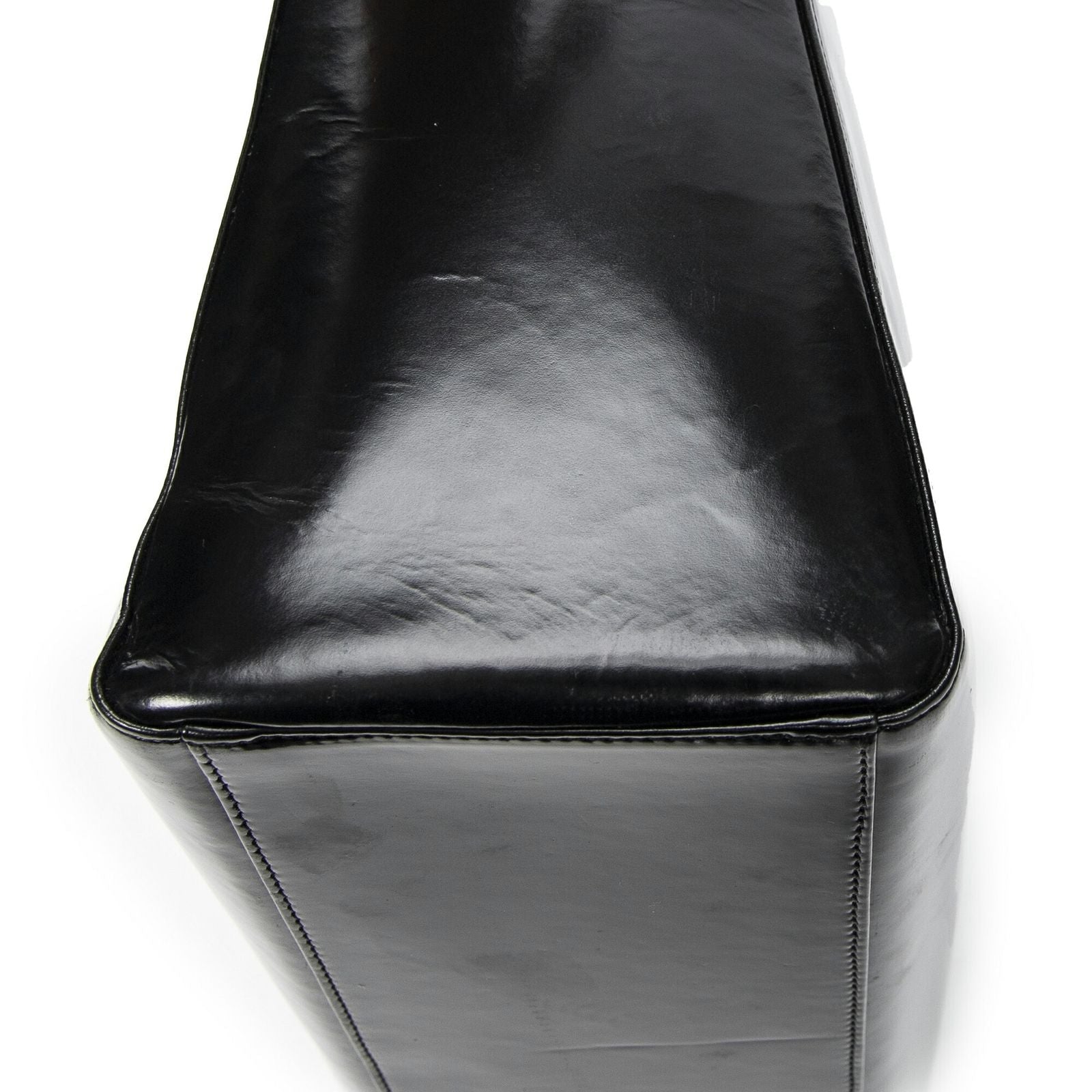 Dior Lady Dior Zip Black Smooth Leather Handbag