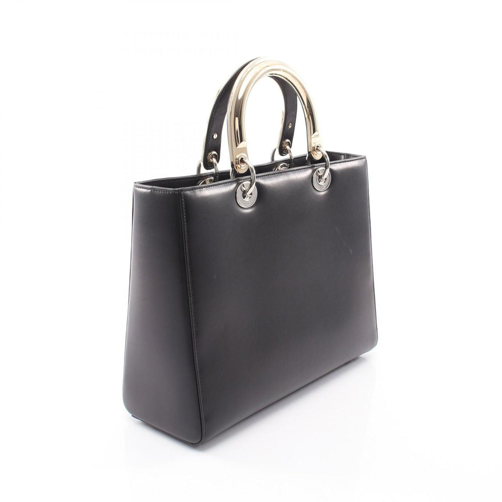 Dior Handbag Lady Dior Large Patch 2-Way Black Multi Leather Lady Dior Tote