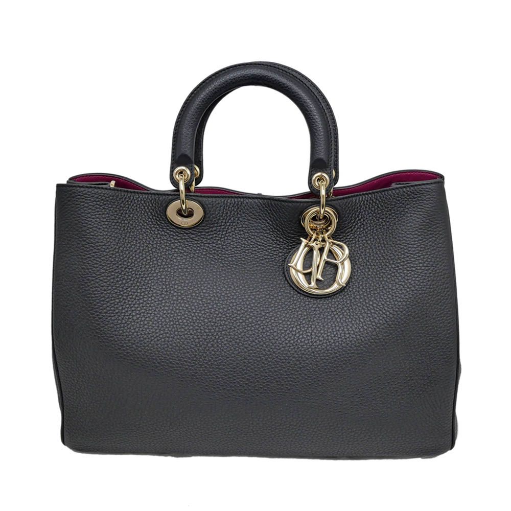 Diorissimo Handbag Black Pink Gold