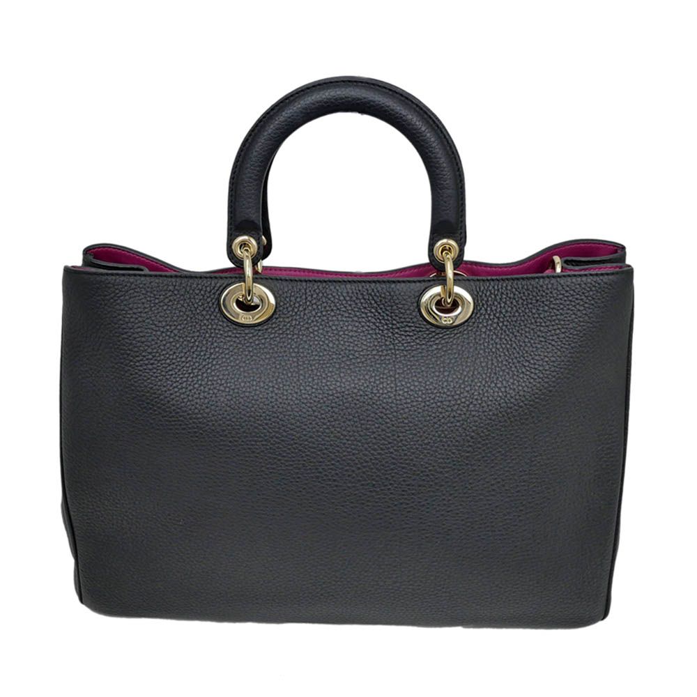 Diorissimo Handbag Black Pink Gold