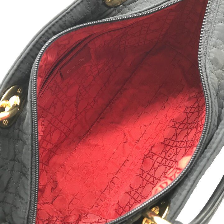 Dior le Cannage Hand Bag Nylon Black
