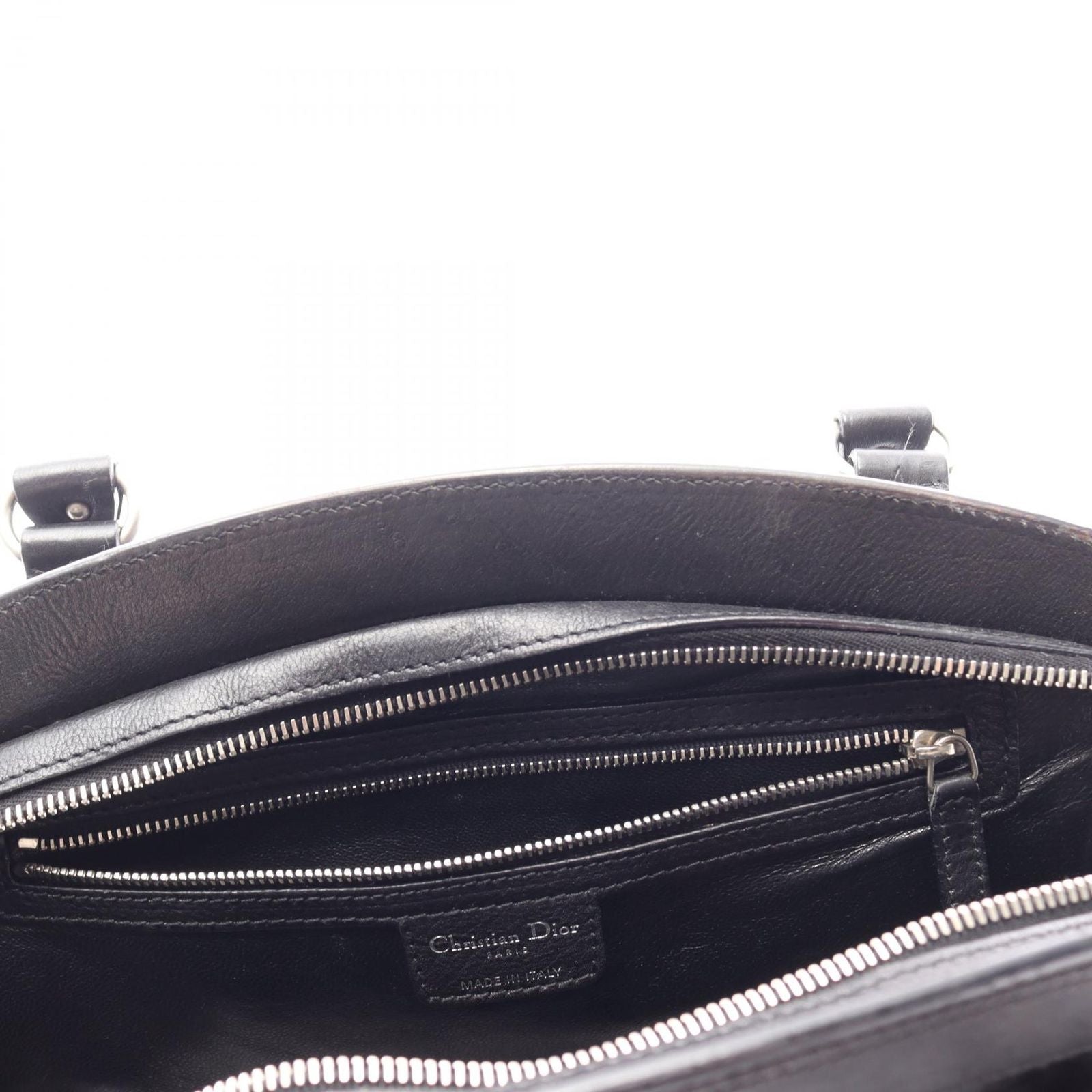 Dior Handbag My Frame Black Leather