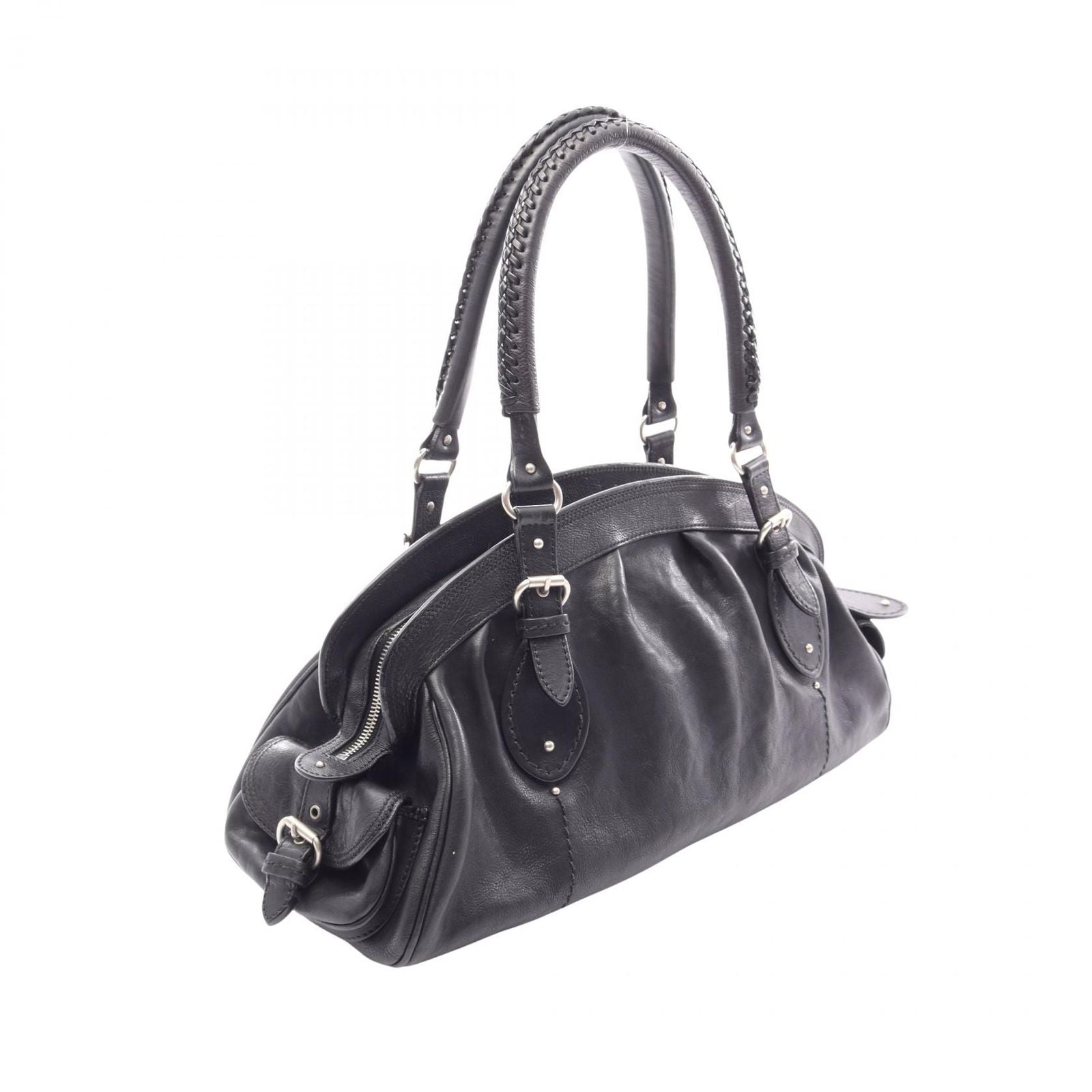 Dior Handbag My Frame Black Leather